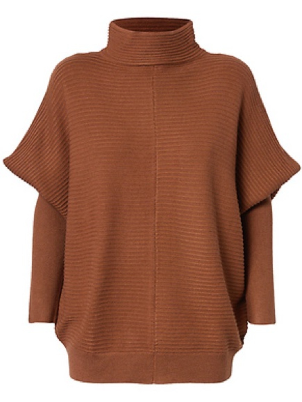 Dailylook Ottoman Mock Neck Sweater, Terracotta